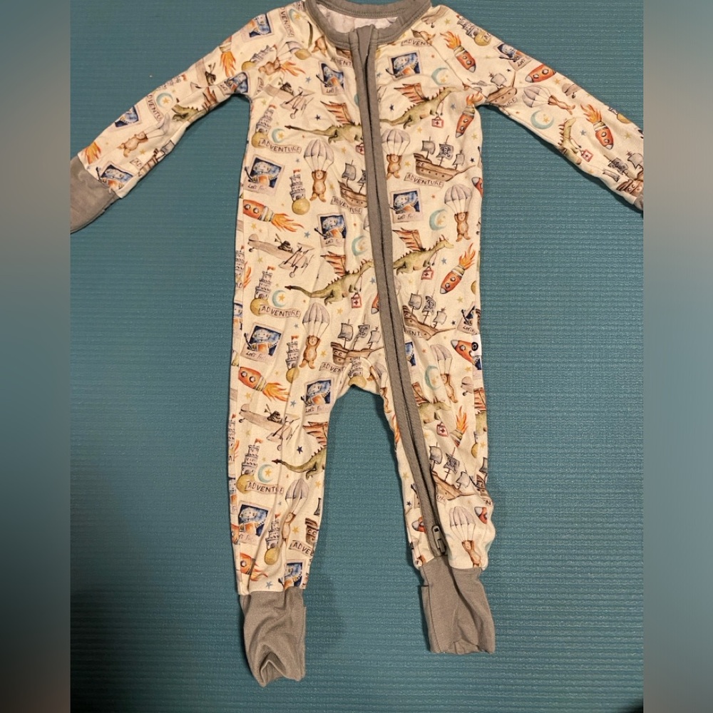 Kindthings/ wild woven Adventure Printed One Piece Pajama